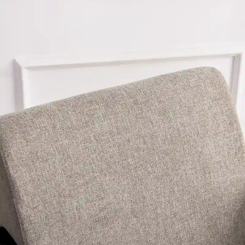HUIMO Mid-Century-Moderner Armlehnensessel und Hocker, gepolsterter Akzentsessel fürs Wohnzimmer und Schlafzimmer