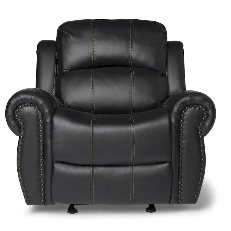 PU Leather Glider Recliner Club Chair