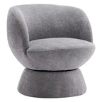 Set of1 Boucle Upholstered Modern Style Swivel Accent Chair