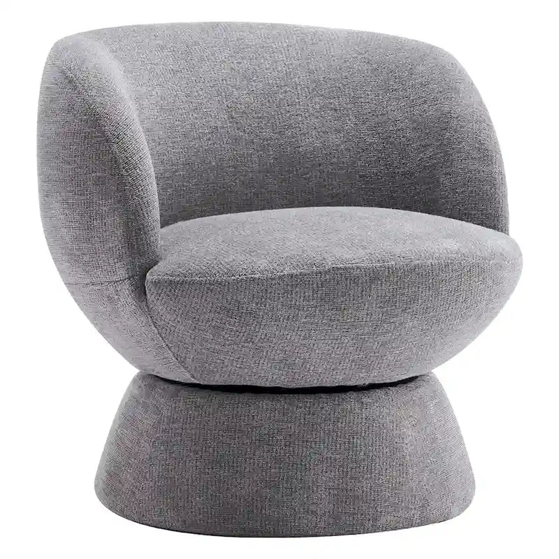 Set of1 Boucle Upholstered Modern Style Swivel Accent Chair