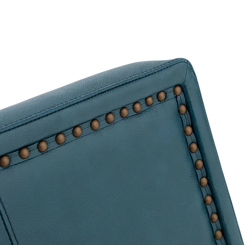 Set di 2 poltrone girevoli Jorge da 28.74 in in vera pelle
