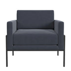 HomePop Modern Upholstered Club Chair w/Metal Frame