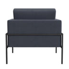 HomePop Modern Upholstered Club Chair w/Metal Frame
