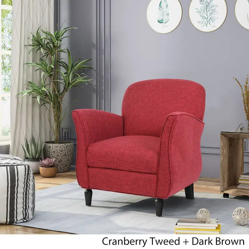 Poltrona tradizionale in tweed Swainson di Christopher Knight Home