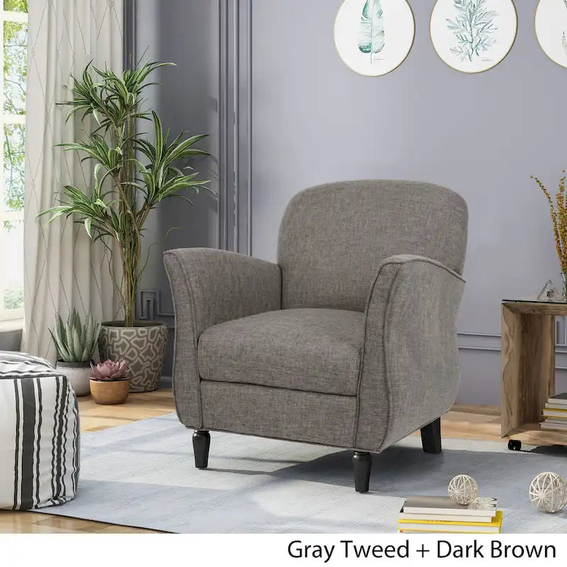Poltrona tradizionale in tweed Swainson di Christopher Knight Home