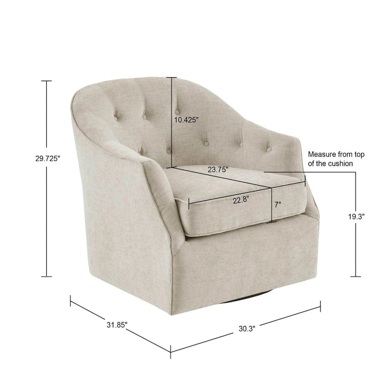 Madison Park Gayla 360 Degree Swivel Chair