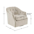 Madison Park Gayla 360 Degree Swivel Chair