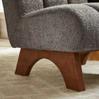 Moderner Akzentsessel aus Holz und Stoff von Art Leon