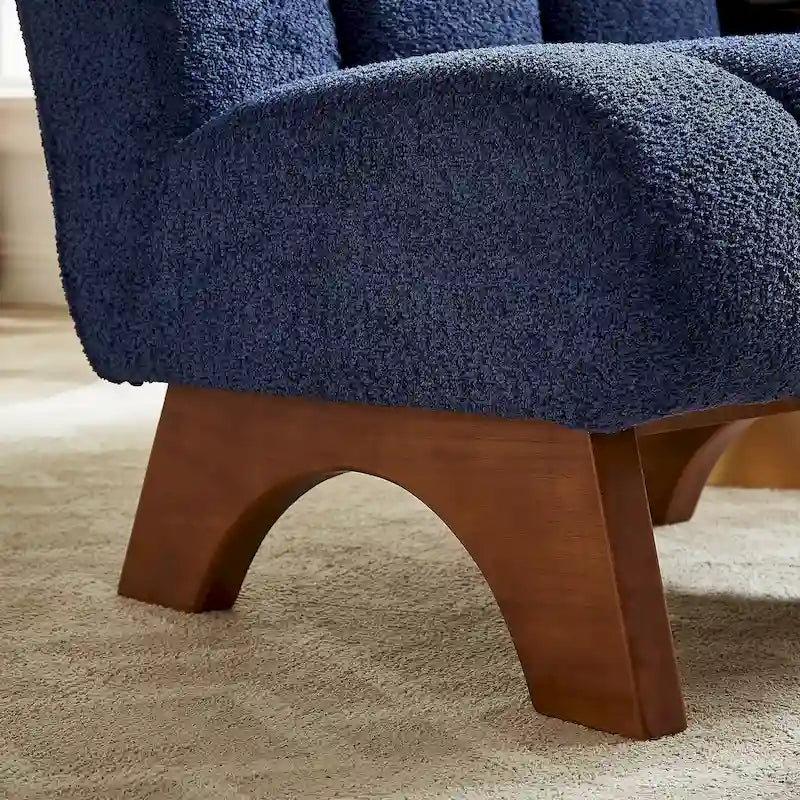 Moderner Akzentsessel aus Holz und Stoff von Art Leon