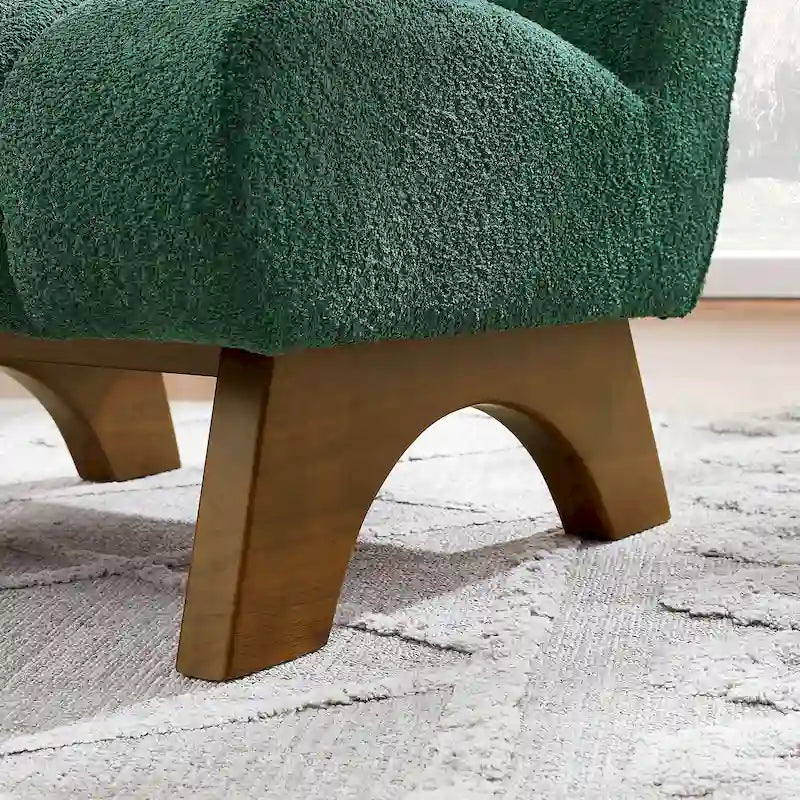 Moderner Akzentsessel aus Holz und Stoff von Art Leon