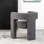KINWELL 28 Wide Boucle Upholstered Square Armchair