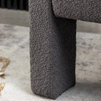 KINWELL 28 Wide Boucle Upholstered Square Armchair