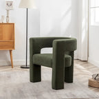 KINWELL 28 Wide Boucle Upholstered Square Armchair