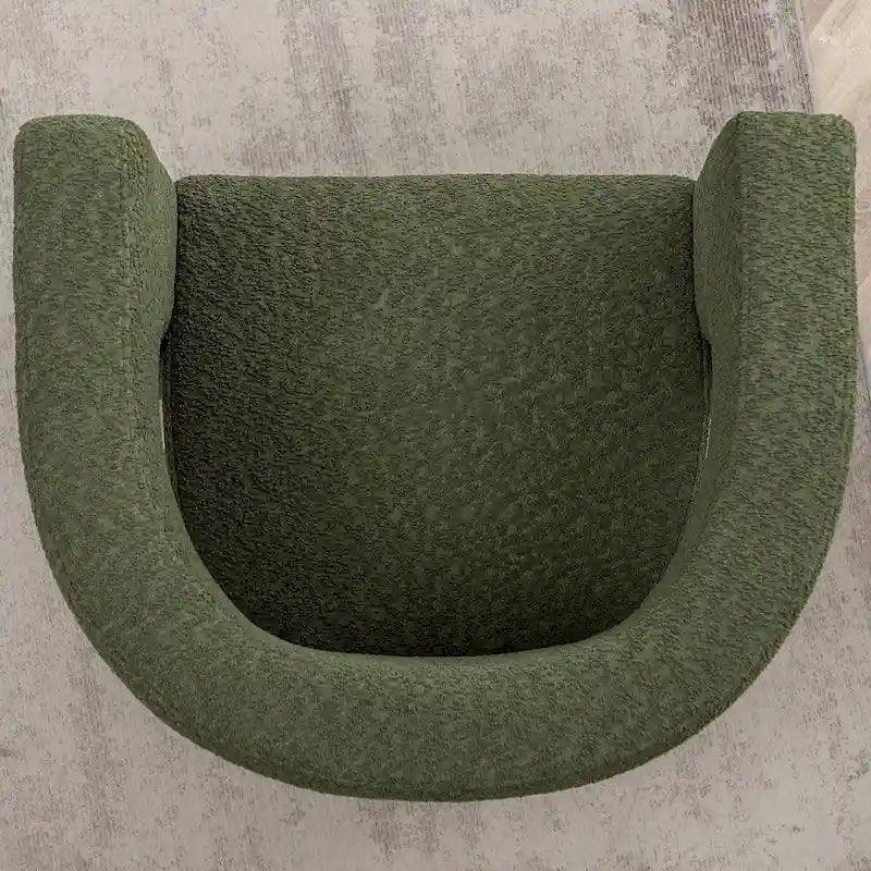 KINWELL 28 Wide Boucle Upholstered Square Armchair