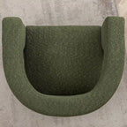KINWELL 28 Wide Boucle Upholstered Square Armchair