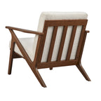 Simple Living Bianca Holzsessel im Mid-Century-Modern-Stil