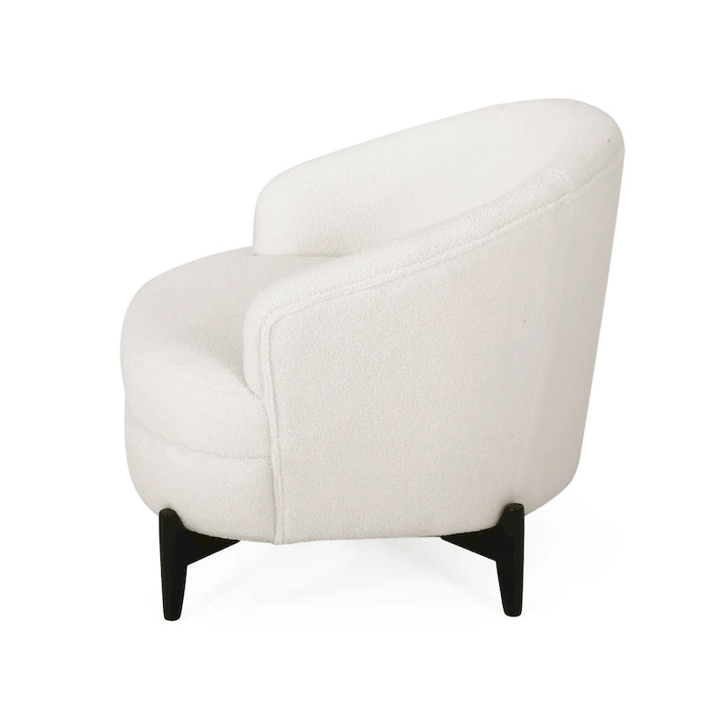 Sydmor Boucle Upholstered Club Chair by Christopher Knight Home