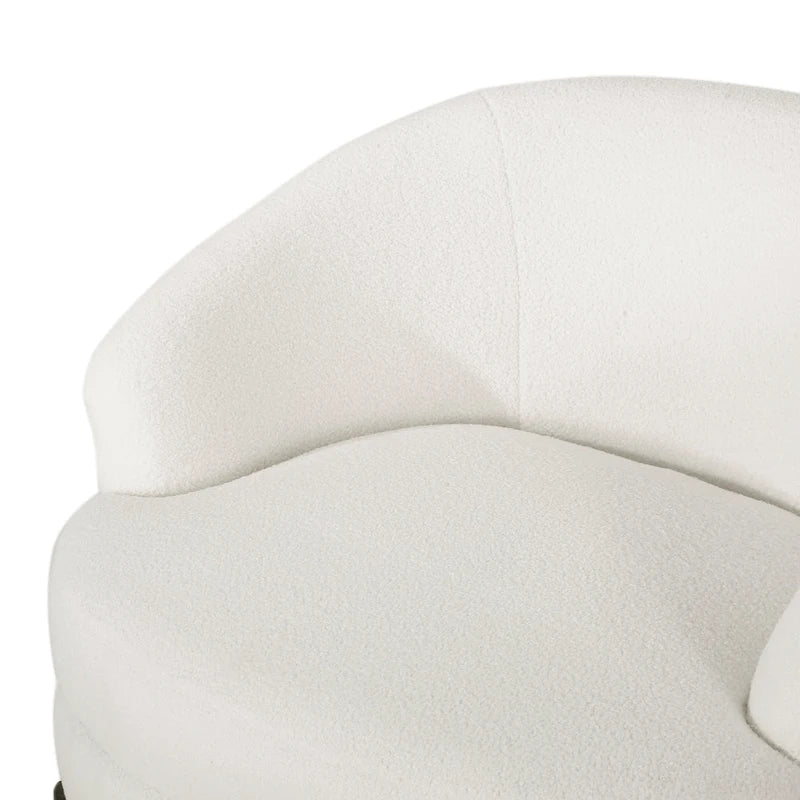 Sydmor Boucle Upholstered Club Chair by Christopher Knight Home