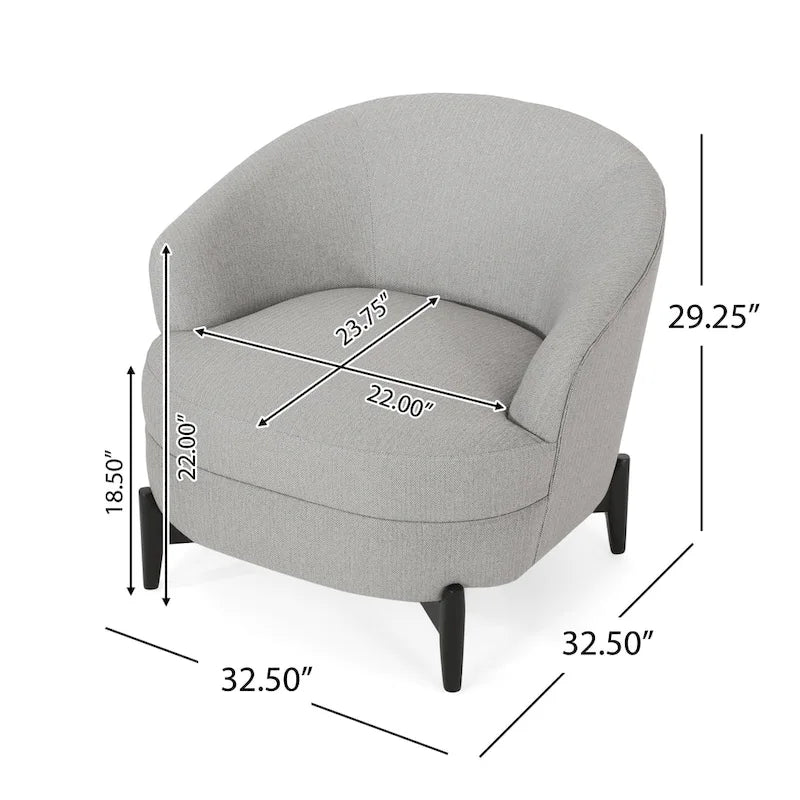 Sydmor Boucle Upholstered Club Chair by Christopher Knight Home
