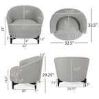 Sydmor Boucle Upholstered Club Chair by Christopher Knight Home