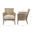 Madison Park Blaine Cane Armchair