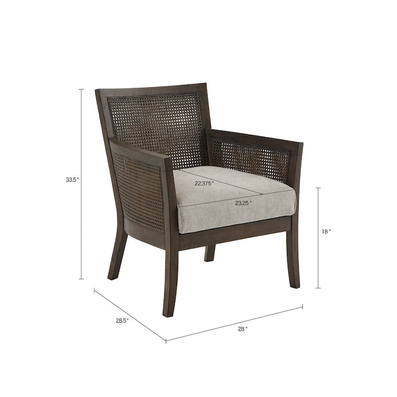 Madison Park Blaine Cane Armchair
