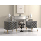 SEYNAR Mid-Century Modern Velvet Round Accent Chair for Living Room, set of 2
