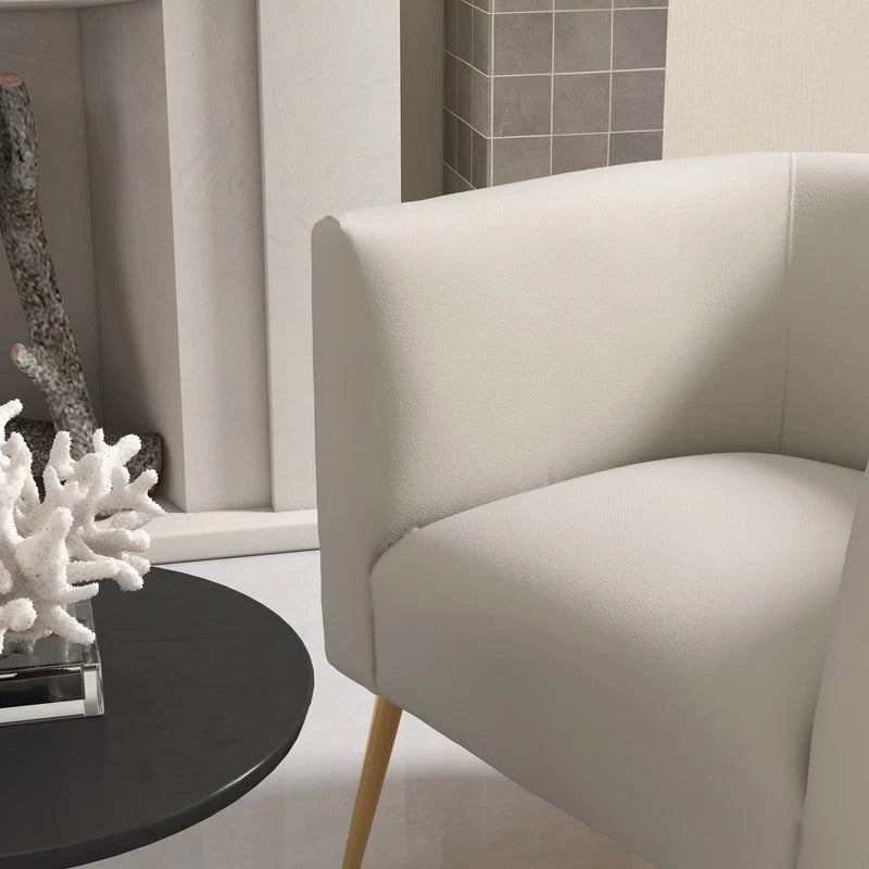 SEYNAR Mid-Century Modern Velvet Round Accent Chair for Living Room, set of 2