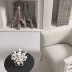 SEYNAR Mid-Century Modern Velvet Round Accent Chair for Living Room, set of 2
