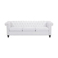 Trzyosobowa sofa Chesterfield z pikowaniem