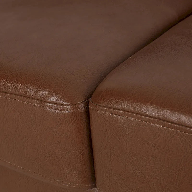 Trzyosobowa sofa Chesterfield z pikowaniem