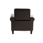 Poltrona club Freemont in pelle rigenerata marrone di Christopher Knight Home