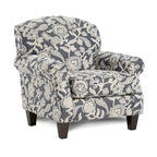 Kilmettin átmeneti stílusú, zseníliahuzatos, virágmintás karosszék a Furniture of America kínálatából