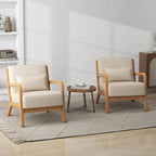 Upholstered Armchair Accent Chairs with Pillows Set of 2
