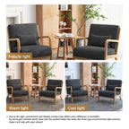 Upholstered Armchair Accent Chairs with Pillows Set of 2
