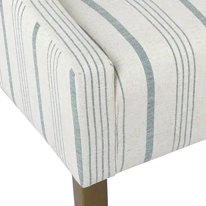 HomePop moderne Swoop-accentstoel - blauwe Calypso-streep