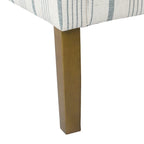 HomePop moderne Swoop-accentstoel - blauwe Calypso-streep