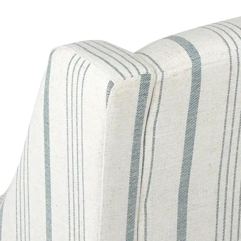 HomePop moderne Swoop-accentstoel - blauwe Calypso-streep