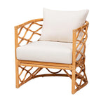 Acelynn Bohemian Light Honey Rattan Arm Chair