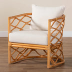 Acelynn Bohemian Light Honey Rattan Arm Chair