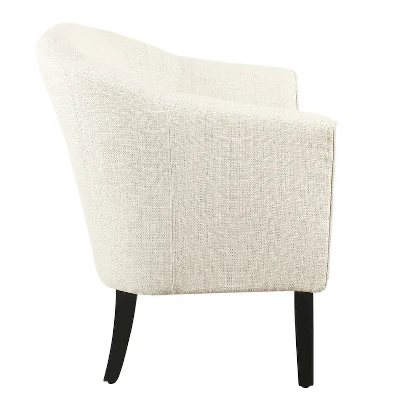 Porch & Den Kingswell Natural Textured Barrel Accent Chair