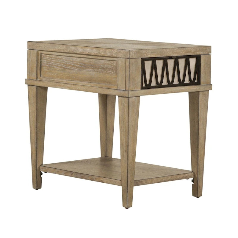 Weathered Sandstone Chairside Table