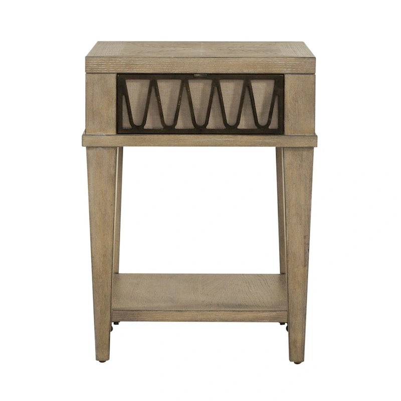 Weathered Sandstone Chairside Table