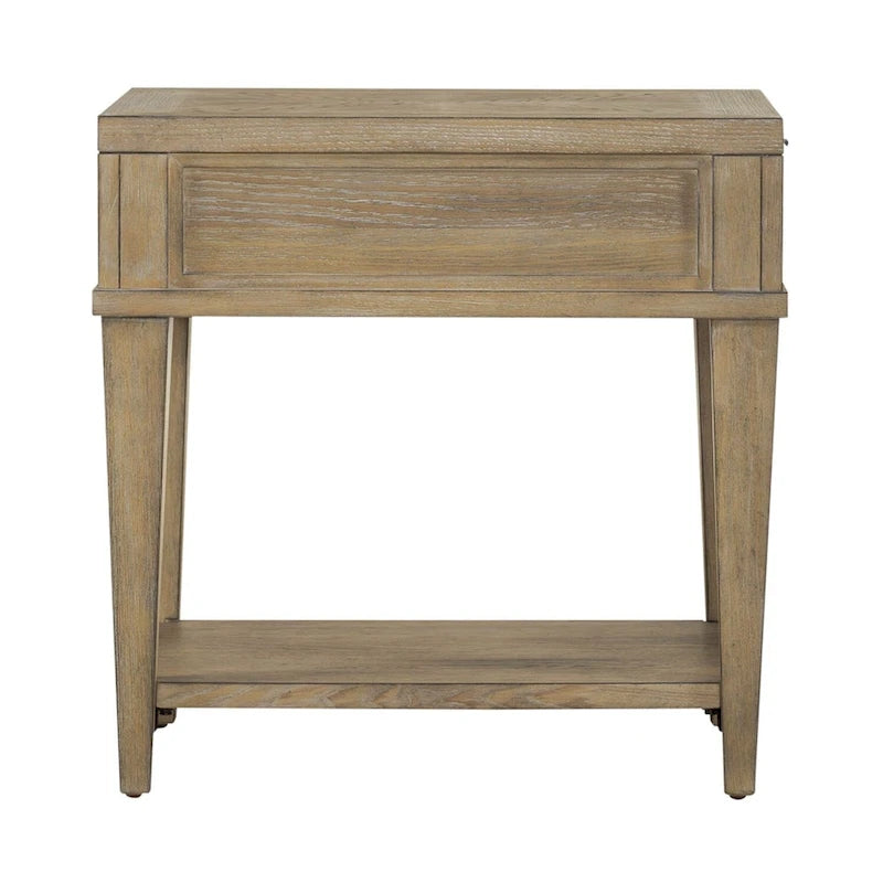 Weathered Sandstone Chairside Table
