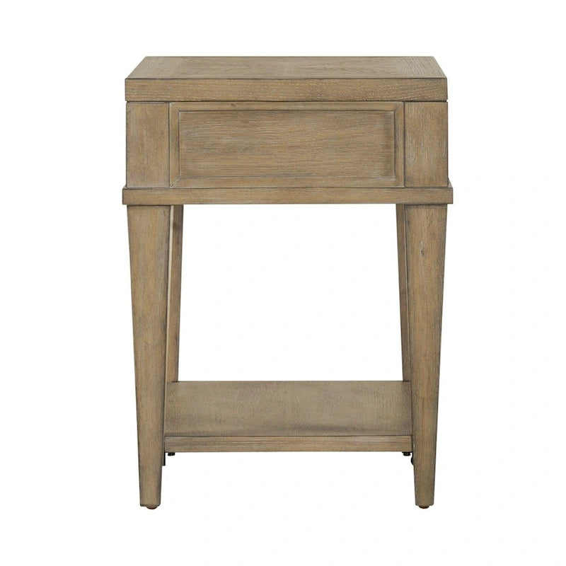 Weathered Sandstone Chairside Table