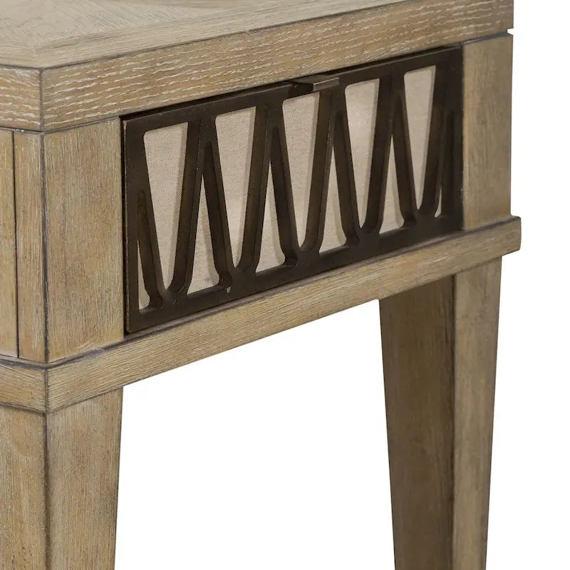 Weathered Sandstone Chairside Table
