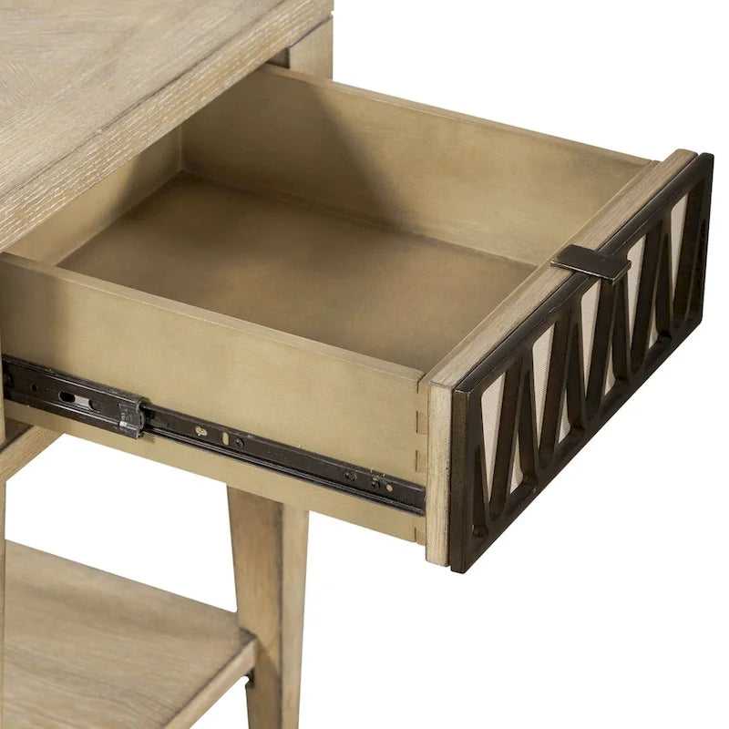 Weathered Sandstone Chairside Table