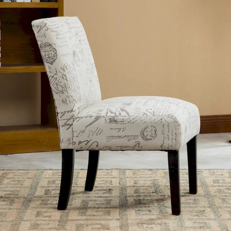 Roundhill Furniture Botticelli gepolsterter Akzent-Slipper-Sessel