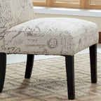 Roundhill Furniture Botticelli gepolsterter Akzent-Slipper-Sessel