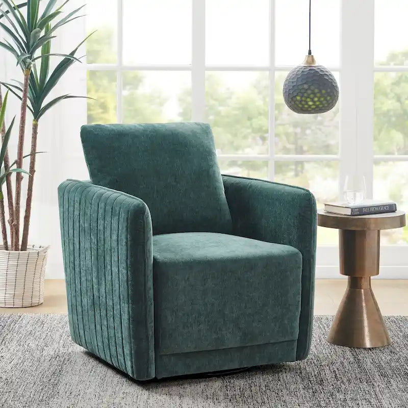 Madison Park Paloma Upholstered 360 Degree Swivel Chair